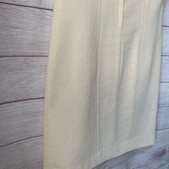 Vintage Styled By Terry Chicago Cream Mod Dress Crimplene Textured 60s - Picture 15 of 15